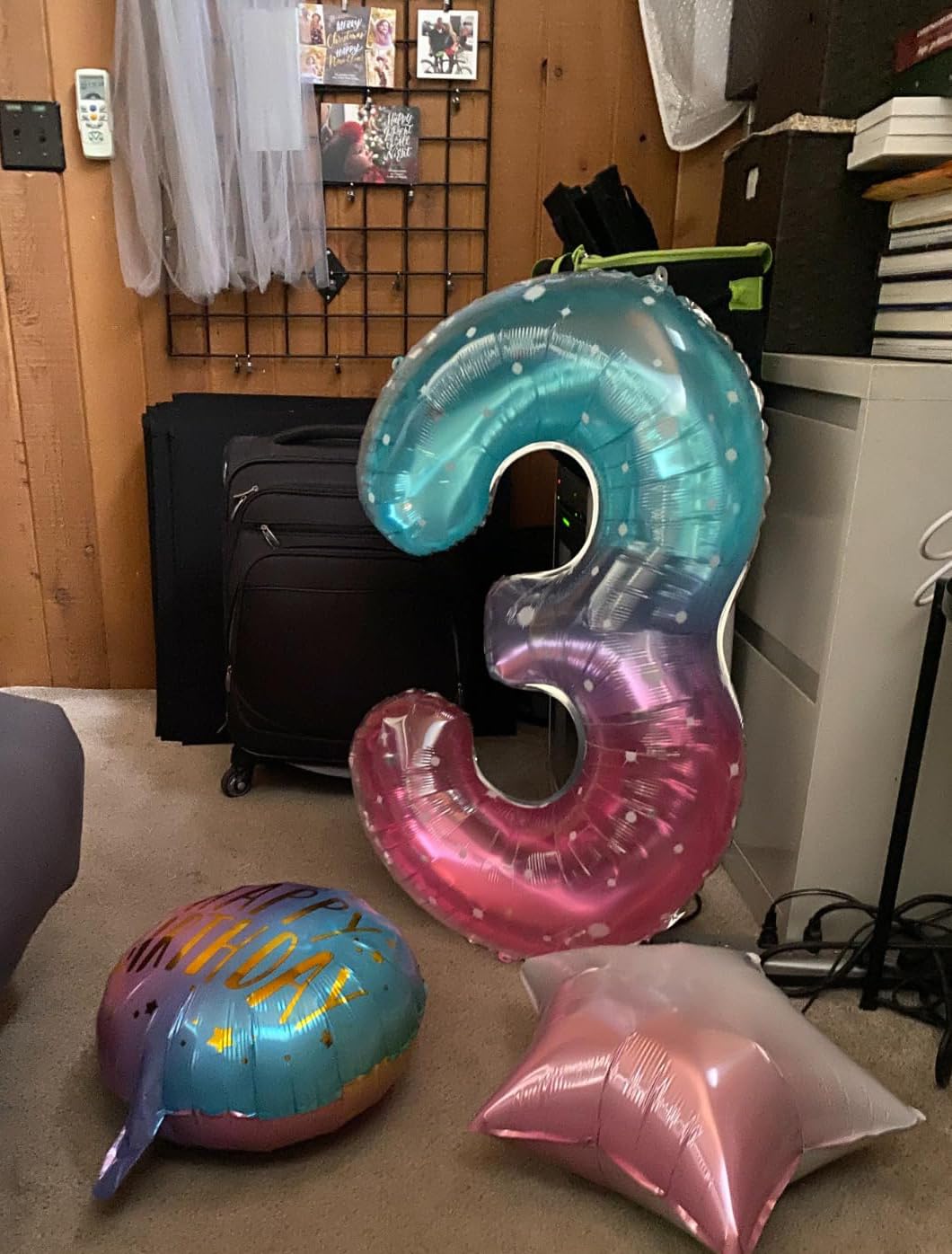 Mluchee Number 0 Balloons 40 Inch - Pink Purple Blue Multicolor Birthday & Event Balloon Kit