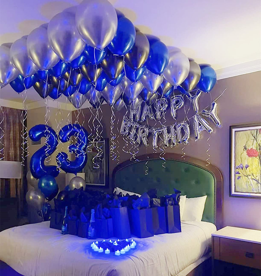 Mluchee Number 23 Balloons – 40-Inch Navy Blue Party Decorations for Birthday, Wedding & More