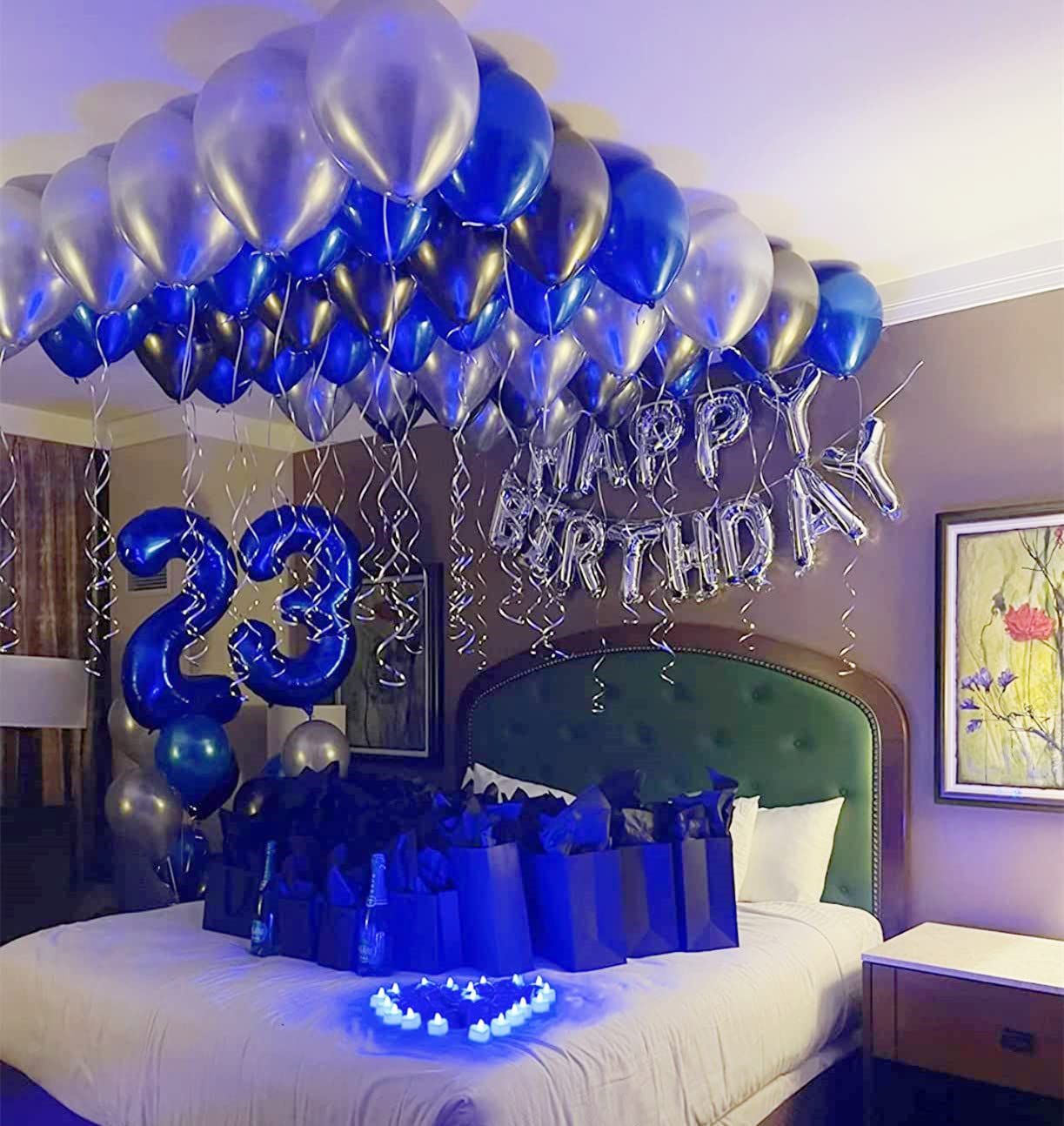 Mluchee Number 23 Balloons – 40-Inch Navy Blue Party Decorations for Birthday, Wedding & More
