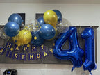 Mluchee 40-Inch Navy Blue Number Balloons for 1st Birthday, Baby Shower & Photo Shoot