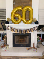 Mluchee Number 6 Balloon 40 Inch – Gold 6th Birthday Balloons for Parties & Events