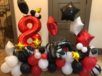 Mluchee 40-Inch Red Number Balloons — Giant Birthday Decor (Pair) for 2nd, 21st & Milestones