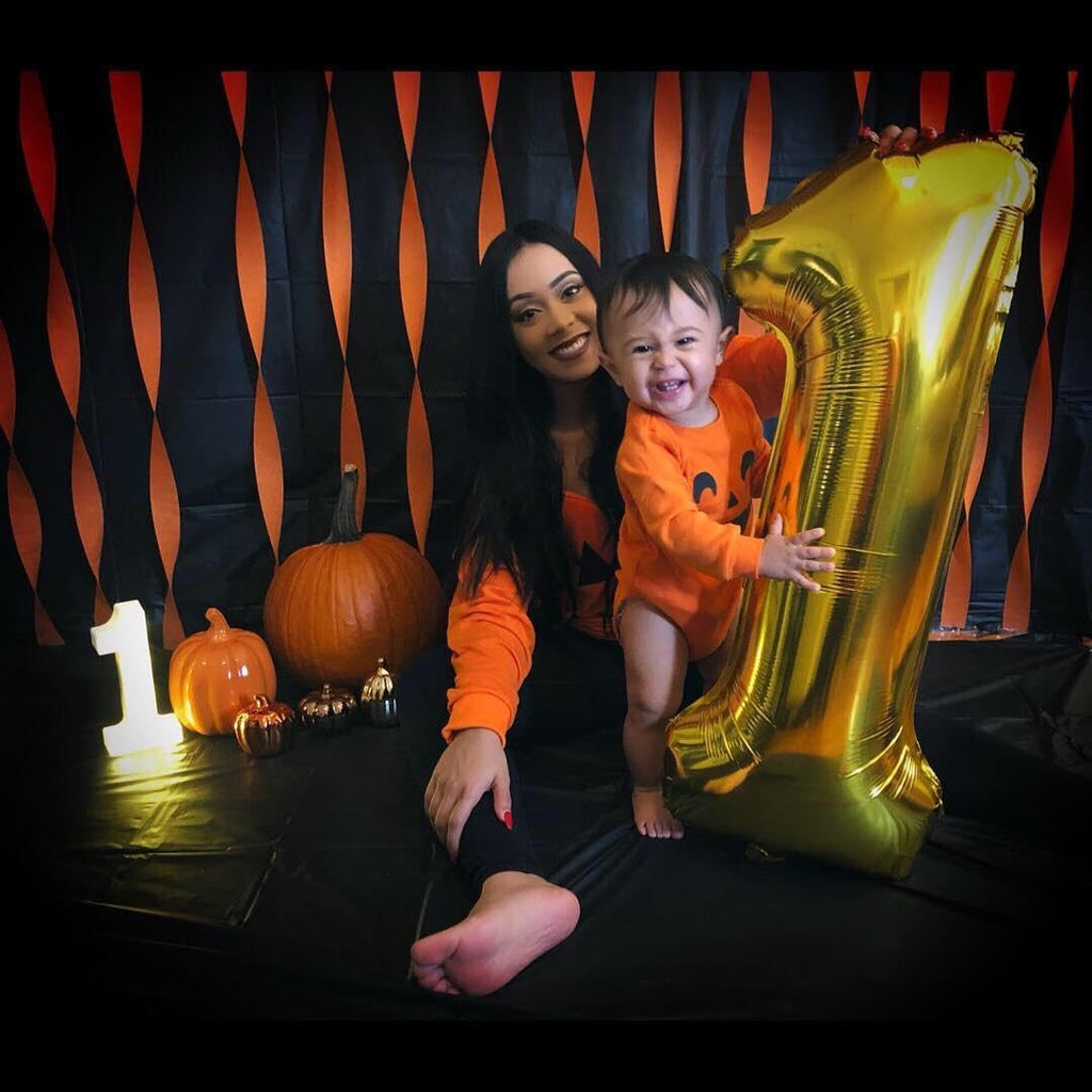 Mluchee 40-Inch Gold Number Balloons for 1st Birthday Parties