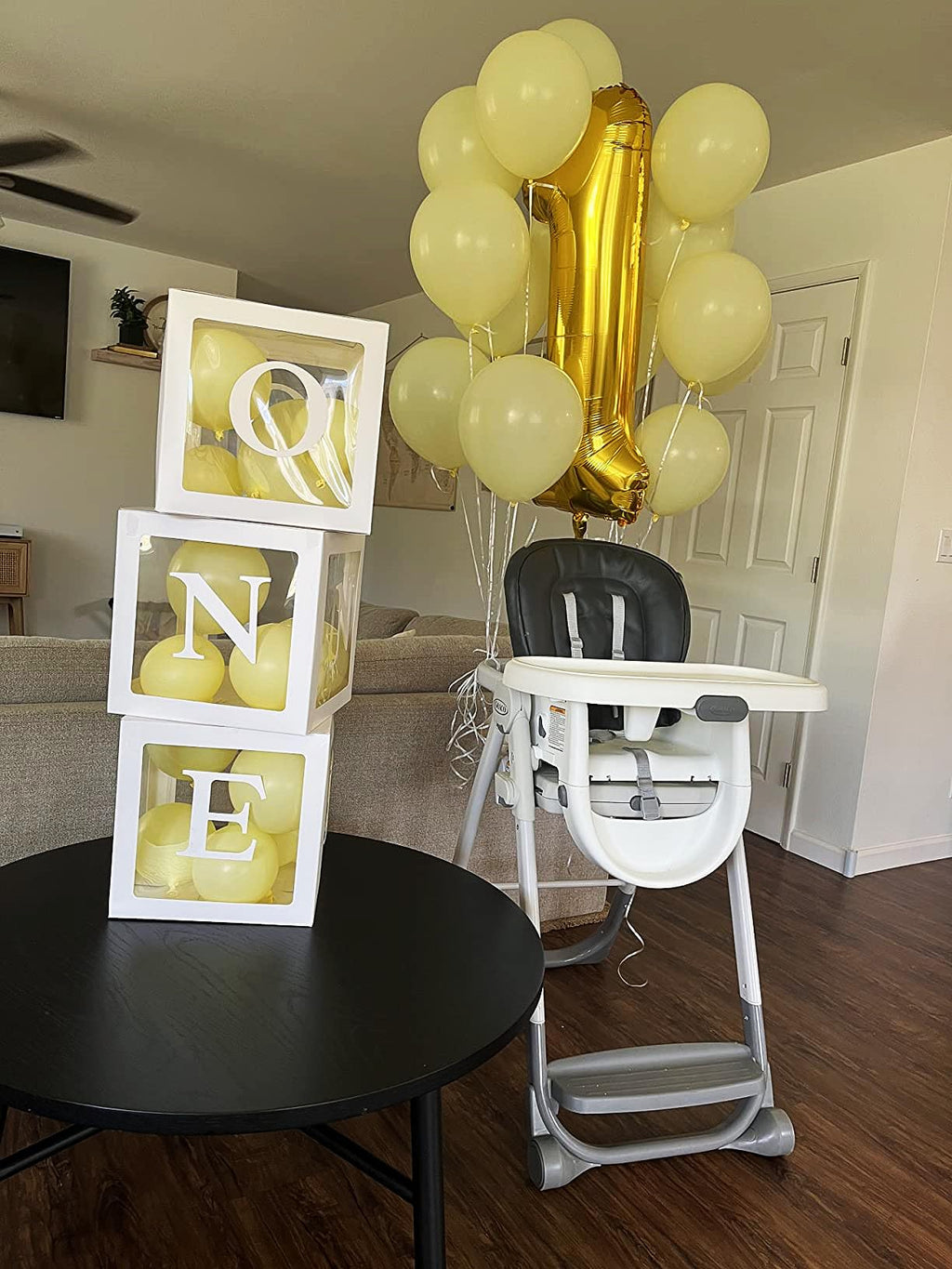 Mluchee 40-Inch Gold Number Balloons for 1st Birthday Parties