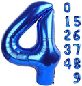 Mluchee Numbers Balloons 40-Inch Navy Blue for 4th Birthday Party