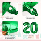 Mluchee 40-Inch 2026 Number Balloons - Dark Green New Year, Graduation & Birthday Decor