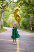 Mluchee Number 6 Balloon 40 Inch – Gold 6th Birthday Balloons for Parties & Events