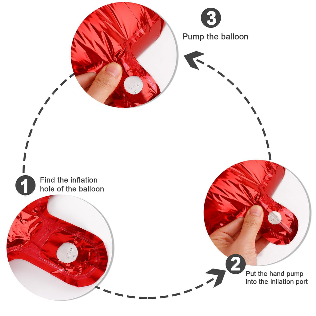 Mluchee 40-Inch Number Balloons – Big Red Numerals for 5th Birthday & Event Decor