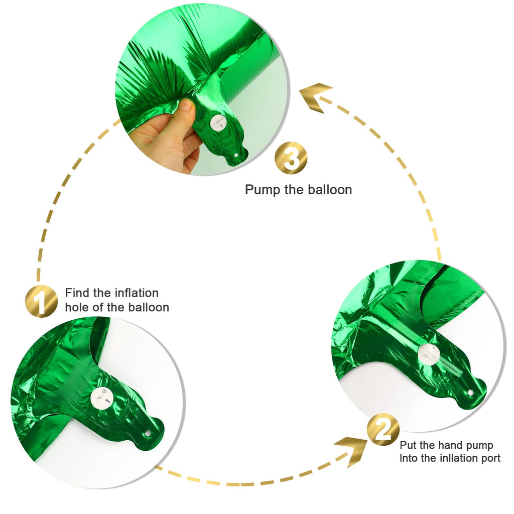 Mluchee Dark Green 2026 Number Balloons – 40-Inch New Year & Graduation Party Decor
