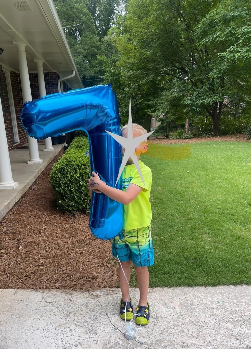Mluchee Numbers Balloons 40-Inch Navy Blue for 4th Birthday Party