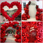 Mobacurty Red Balloons Arch Kit – 129Pcs Red Latex Balloons for Parties