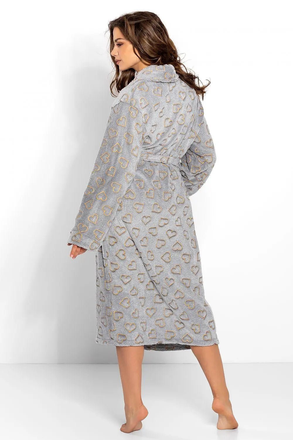 Momenti Per Me gray color womens bathrobe