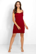 Momenti Per Me saturated red viscose nightgown