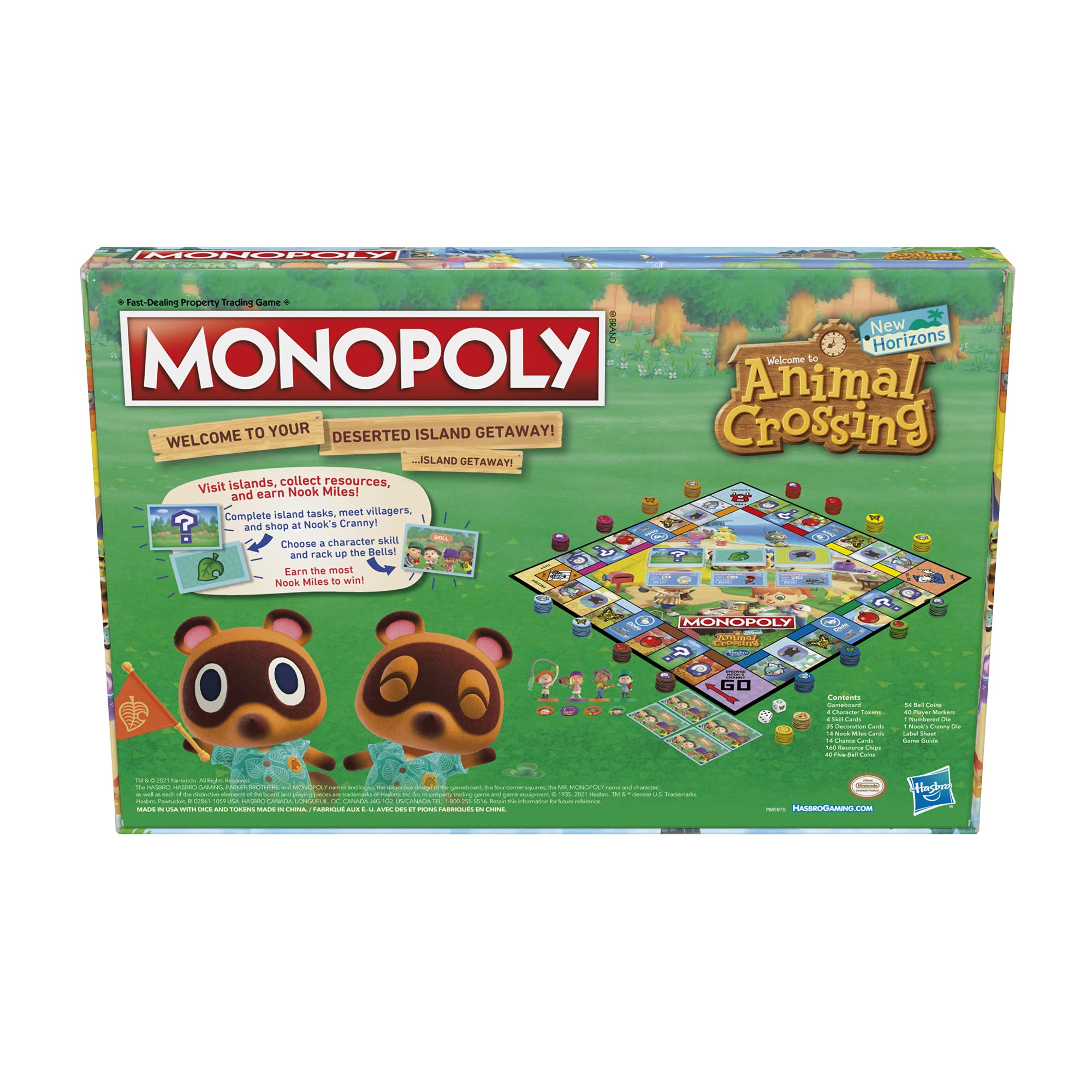 Monopoly Animal Crossing New Horizons Edition Board Game for Kids 8+