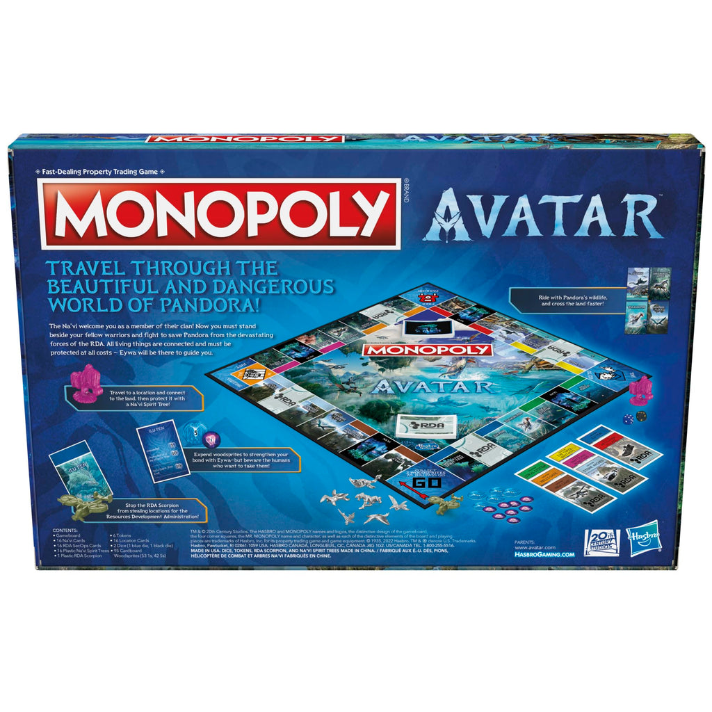 Monopoly Avatar Edition Board Game for Ages 8 and Up | Family Games for 2–6 Players