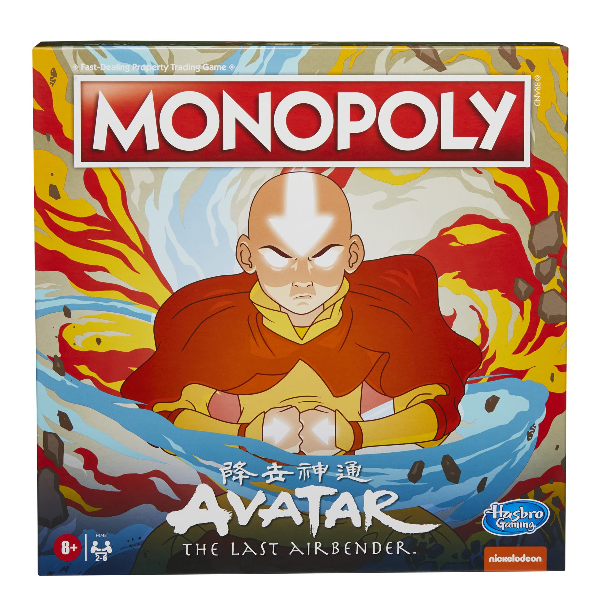 Monopoly Avatar Edition Board Game – The Last Airbender Team Avatar Power Play for Kids 8+