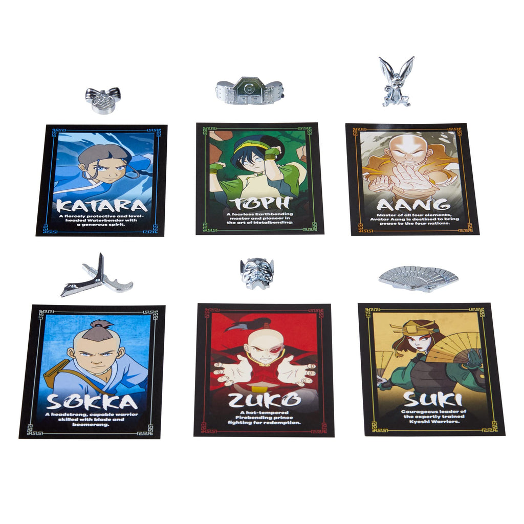 Monopoly Avatar Edition Board Game – The Last Airbender Team Avatar Power Play for Kids 8+