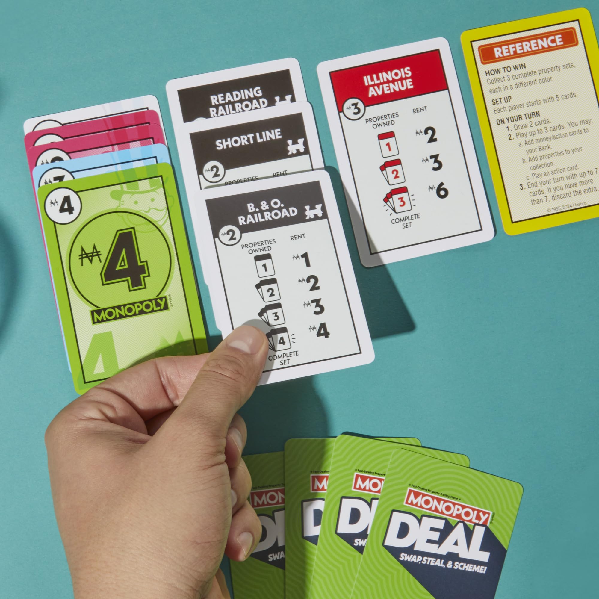 Monopoly Deal Card Game - English Version | Fast 15-Minute Real Estate Fun