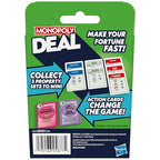 Monopoly Deal Card Game — Quick 15-Minute Family Fun for 2-5 Players (Ages 8+)