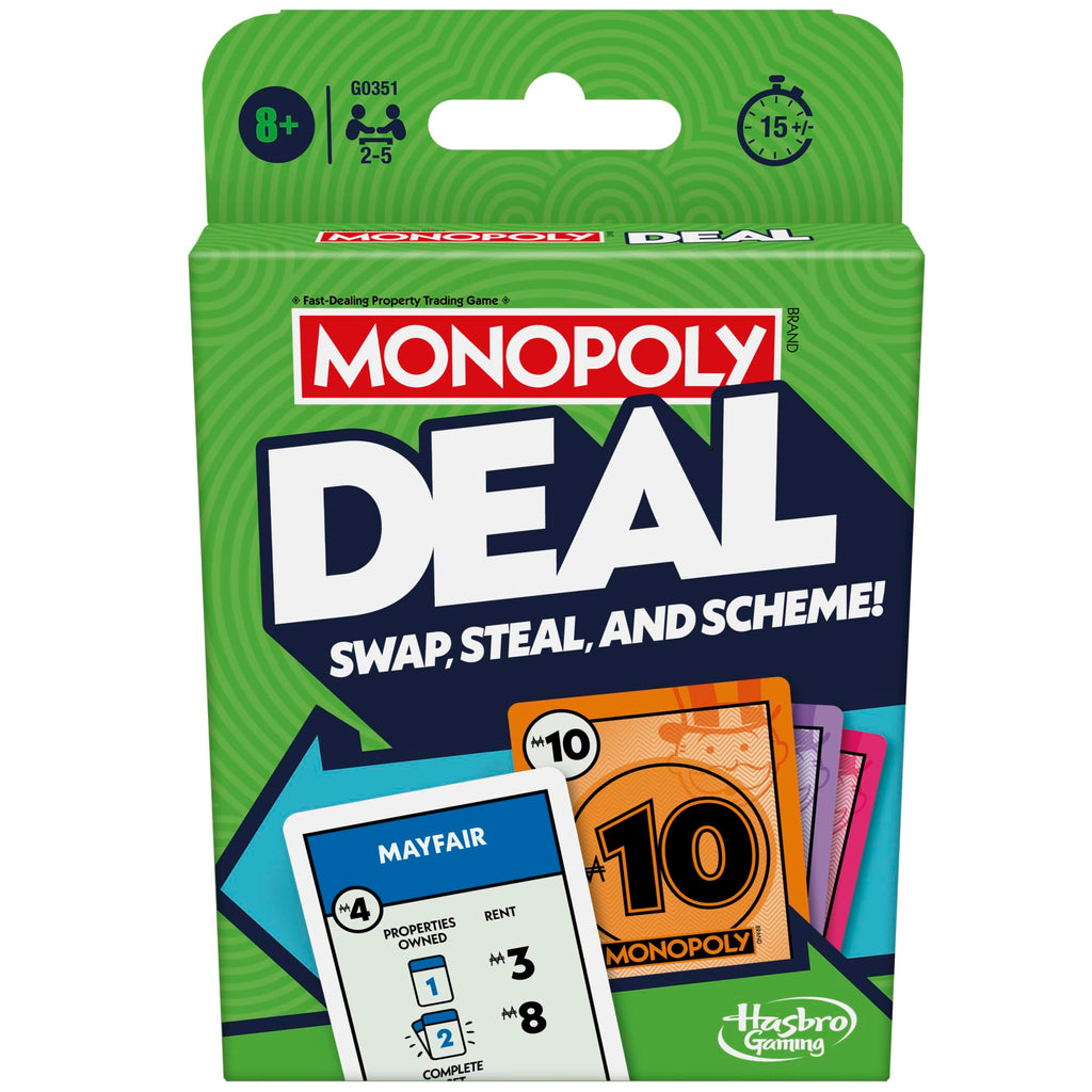 Monopoly Deal Card Game - English Version | Fast 15-Minute Real Estate Fun