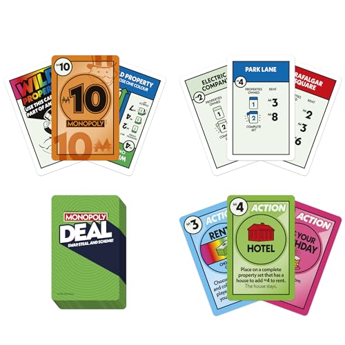 Monopoly Deal Card Game - English Version | Fast 15-Minute Real Estate Fun
