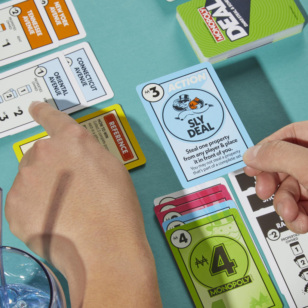 Monopoly Deal Card Game — Quick 15-Minute Family Fun for 2-5 Players (Ages 8+)