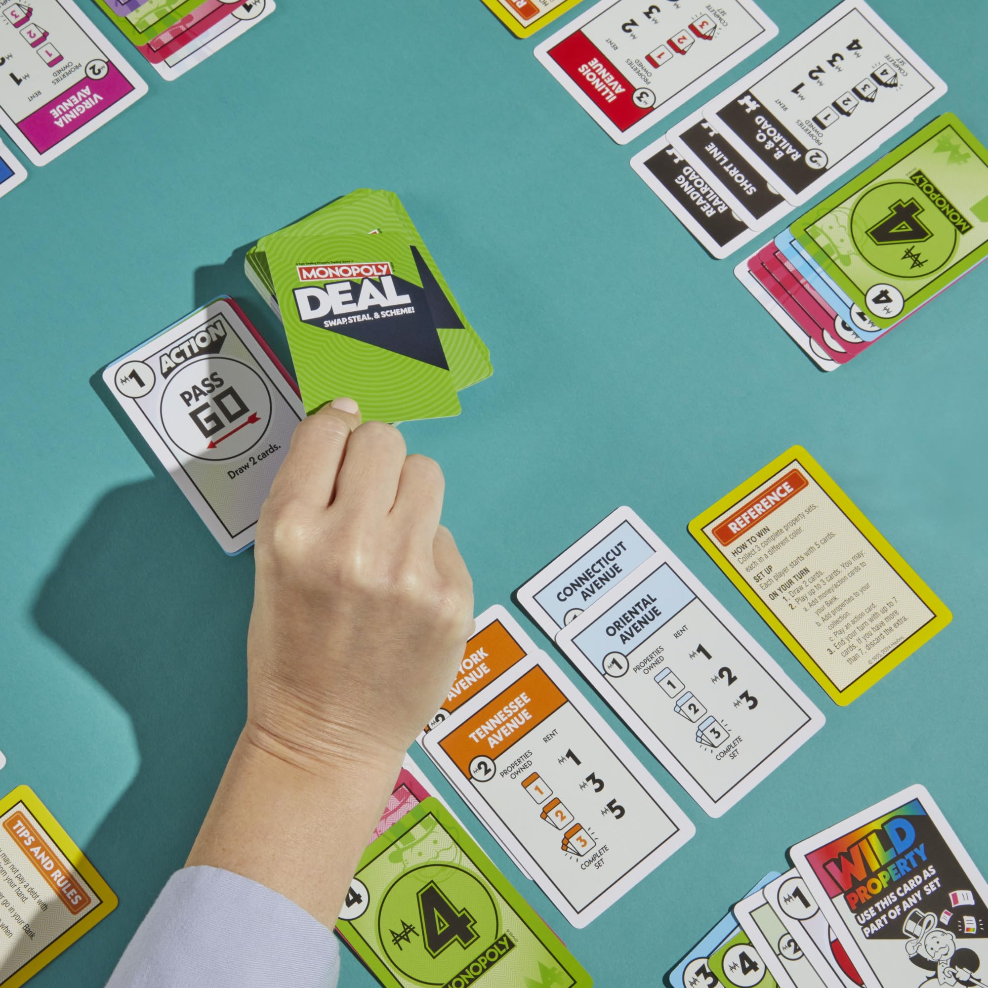 Monopoly Deal Card Game - English Version | Fast 15-Minute Real Estate Fun