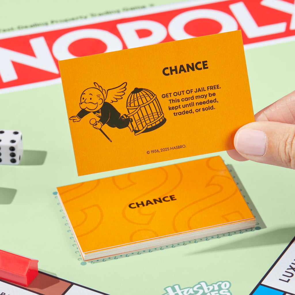 Monopoly Board Game with Storage Tray & Larger Tokens | Ages 8+ | 2-6 Players