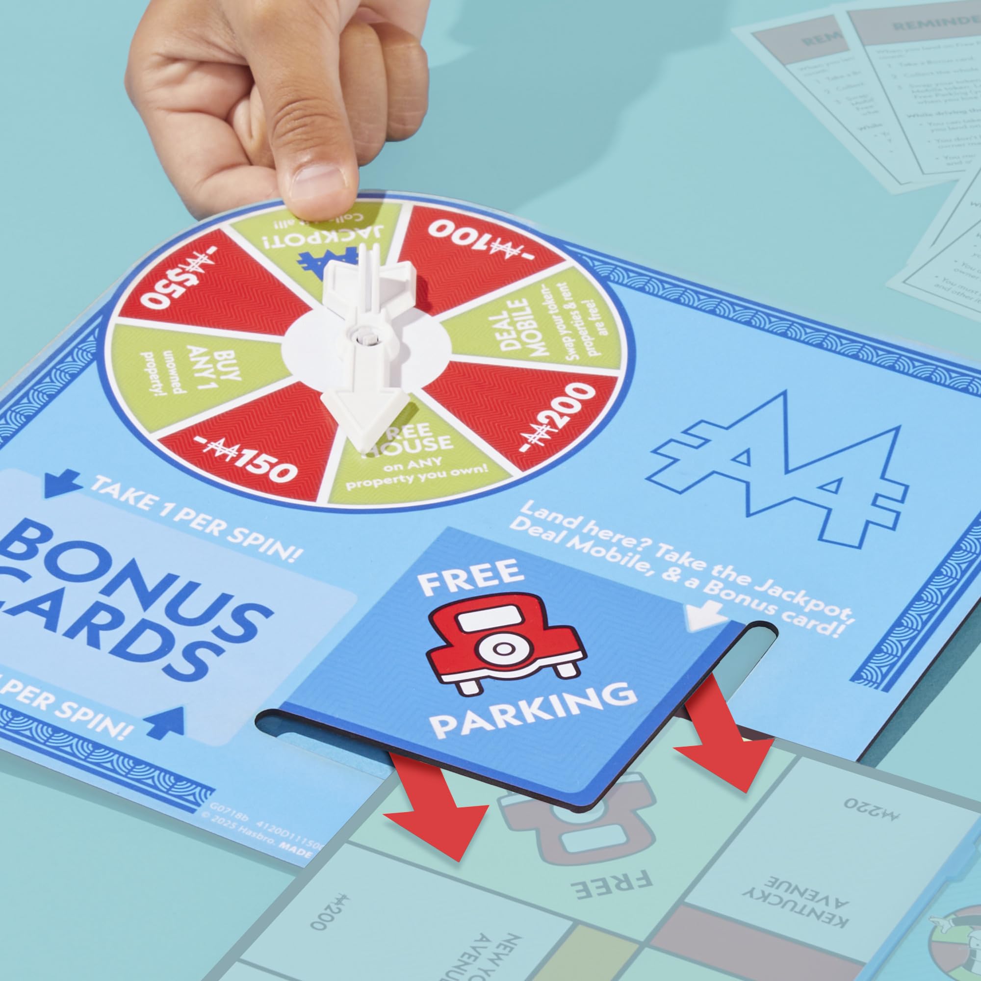 Monopoly Free Parking Jackpot Expansion | Faster Play for 2-6 Players