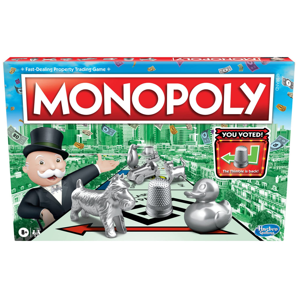 Monopoly Game | Family Board Game for 2-6 Players with 8 Tokens (Token Vote Edition)
