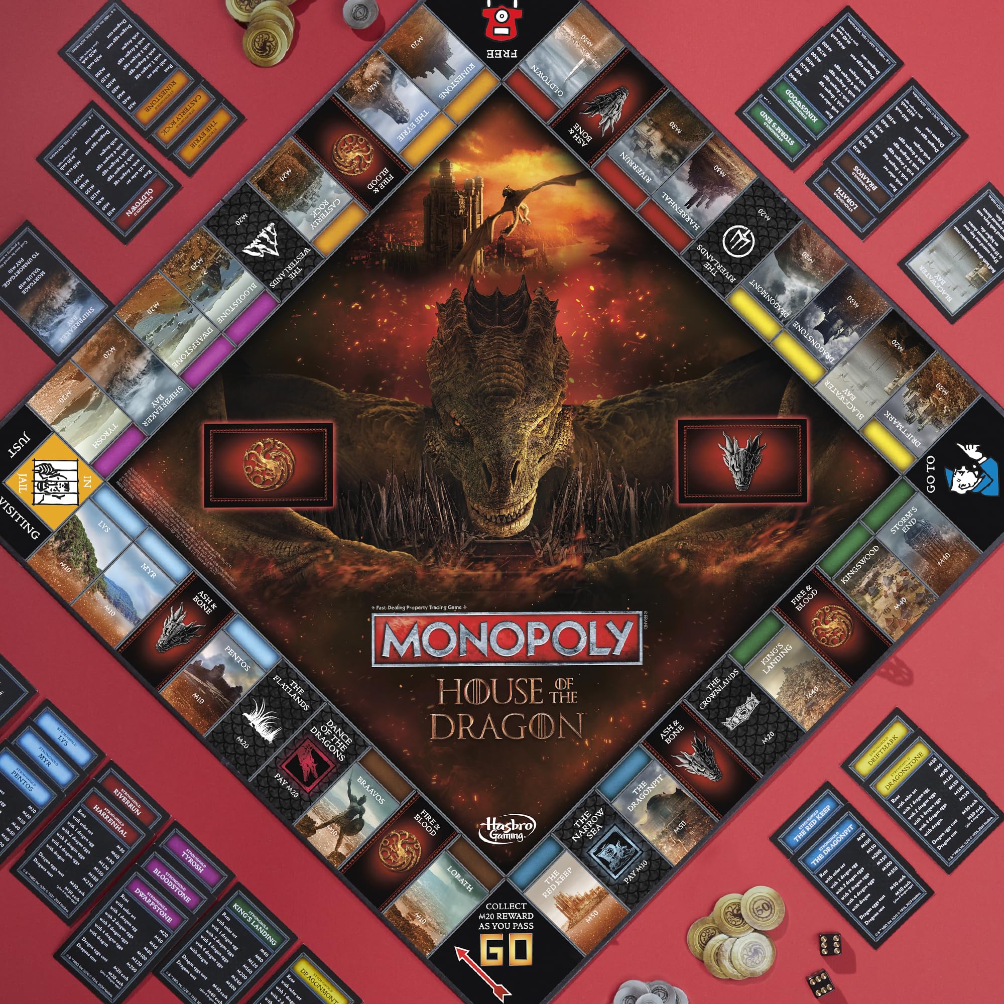 Monopoly House of the Dragon Edition Board Game – 2-6 Players, Ages 17+
