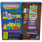 Monopoly Knockout Board Game – Quick Family Party Fun for 2-8 Players | 20 Min