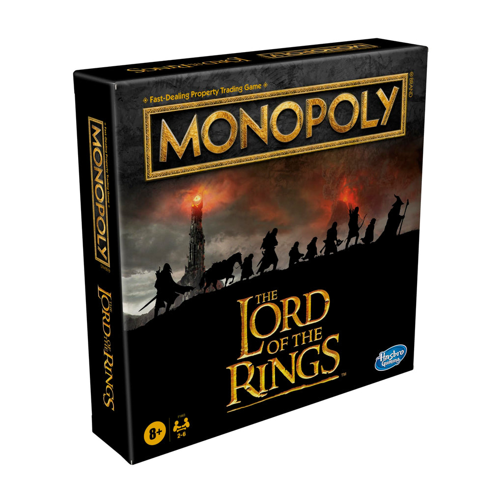 Monopoly: The Lord of the Rings Edition Board Game – Fellowship Members, Ring of Power, 2-6 Players (Amazon Exclusive)