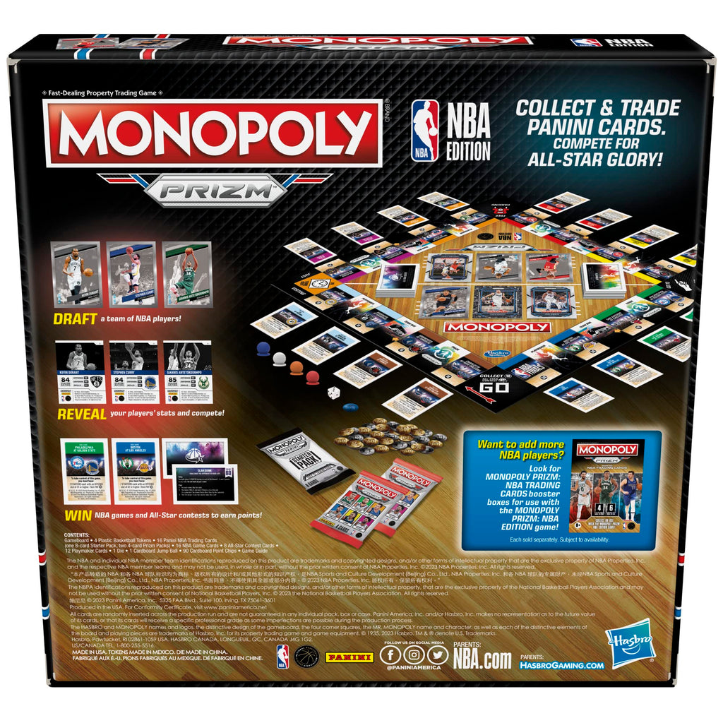 Monopoly NBA – NBA-Themed Board Game by Monopoly | Draft, Trade, Panini Cards