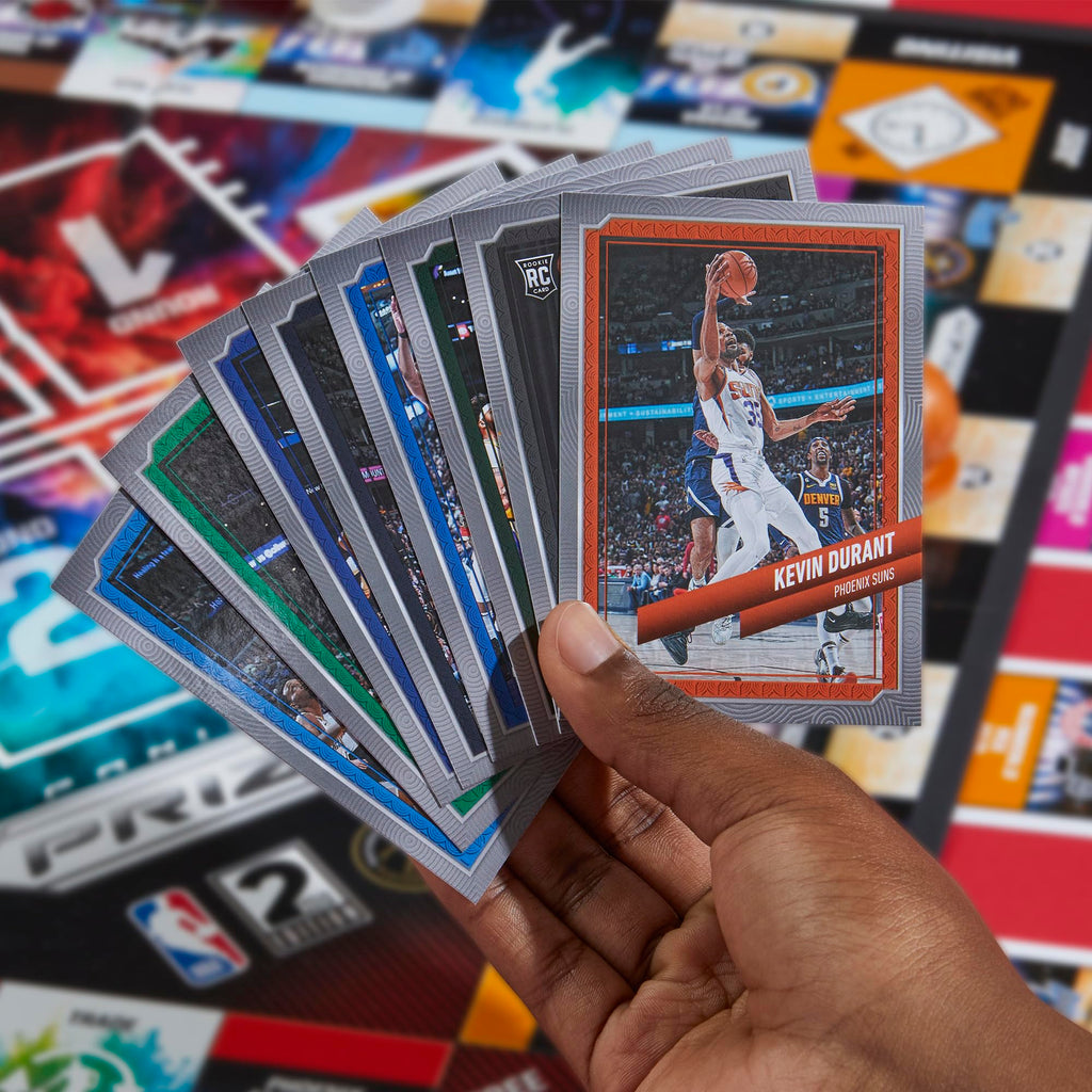 Monopoly Prizm: NBA 2nd Edition Board Game with 2023-24 Panini Cards | 2-4 Players | Ages 8+