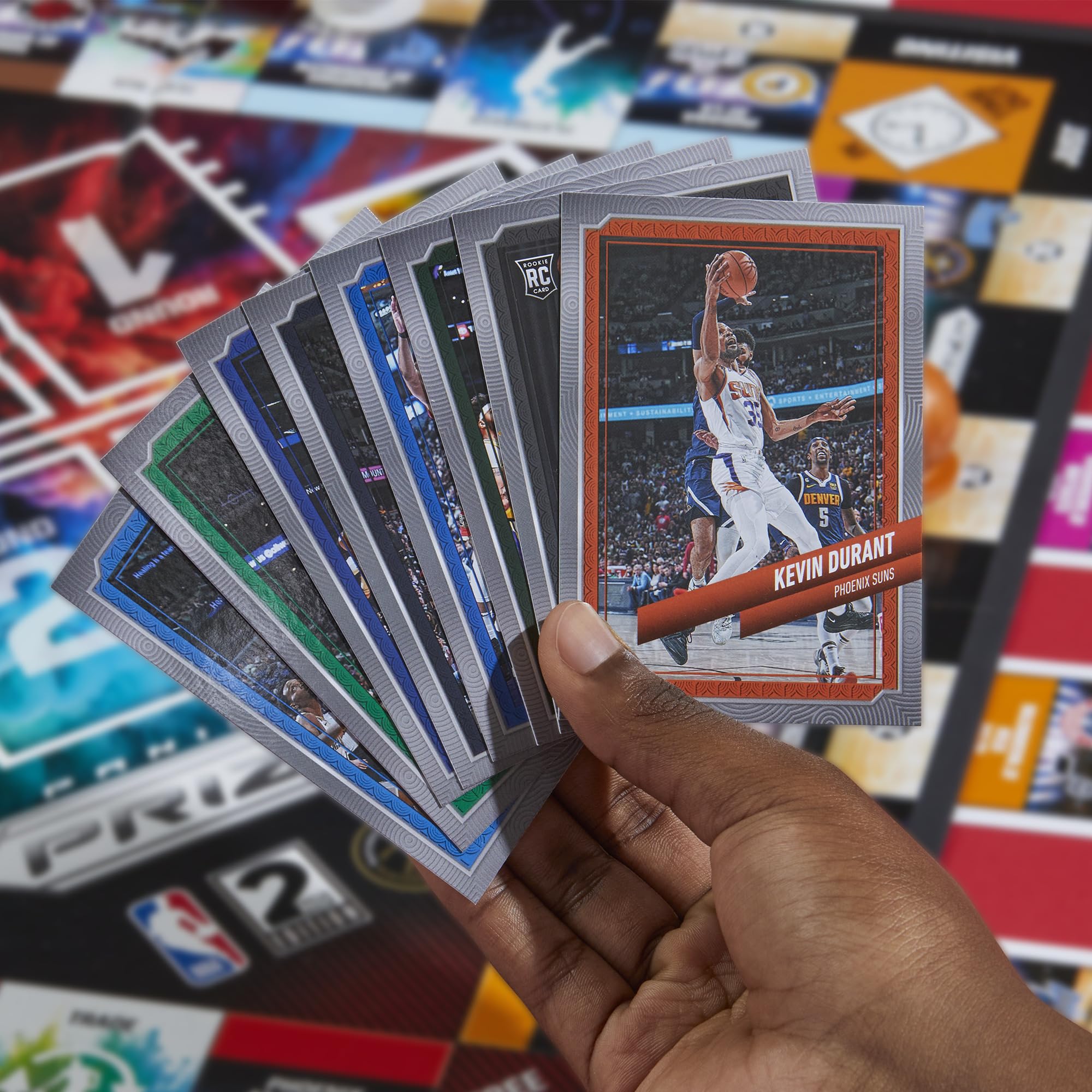 Monopoly Prizm: NBA 2nd Edition Board Game with 2023-24 Panini Cards | 2-4 Players | Ages 8+