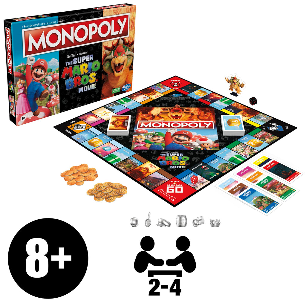 Monopoly The Super Mario Bros. Movie Edition – Family Board Game for Ages 8+ (Amazon Exclusive)