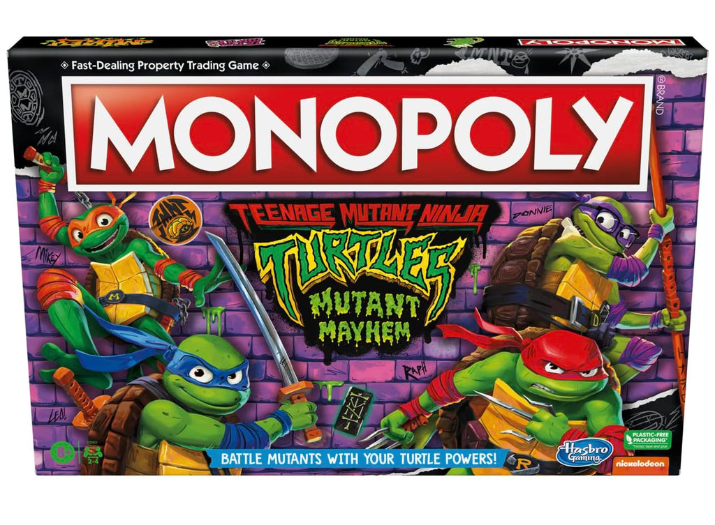 Monopoly Teenage Mutant Ninja Turtles Mutant Mayhem Edition – Family Board Game