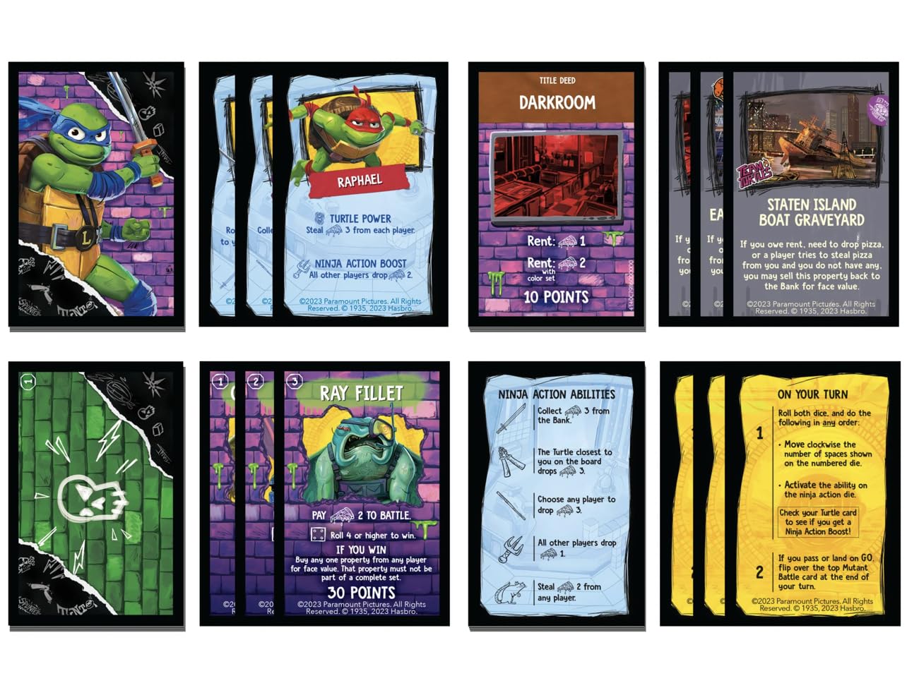 Monopoly Teenage Mutant Ninja Turtles Mutant Mayhem Edition – Family Board Game