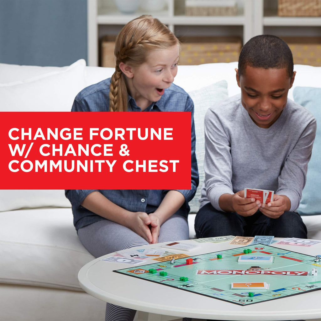 Monopoly Game | Family Board Game for 2-6 Players with 8 Tokens (Token Vote Edition)