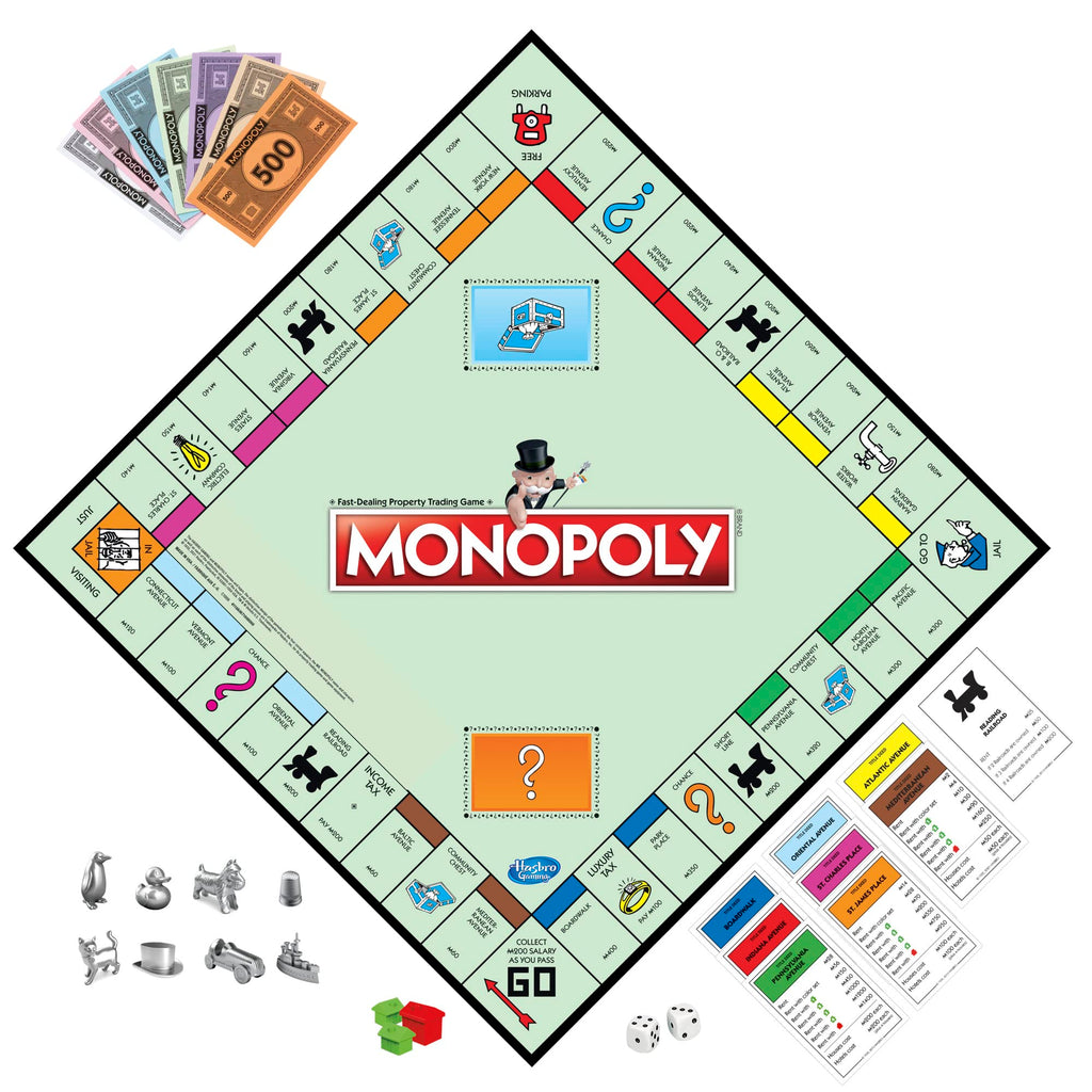 Monopoly Game | Family Board Game for 2-6 Players with 8 Tokens (Token Vote Edition)