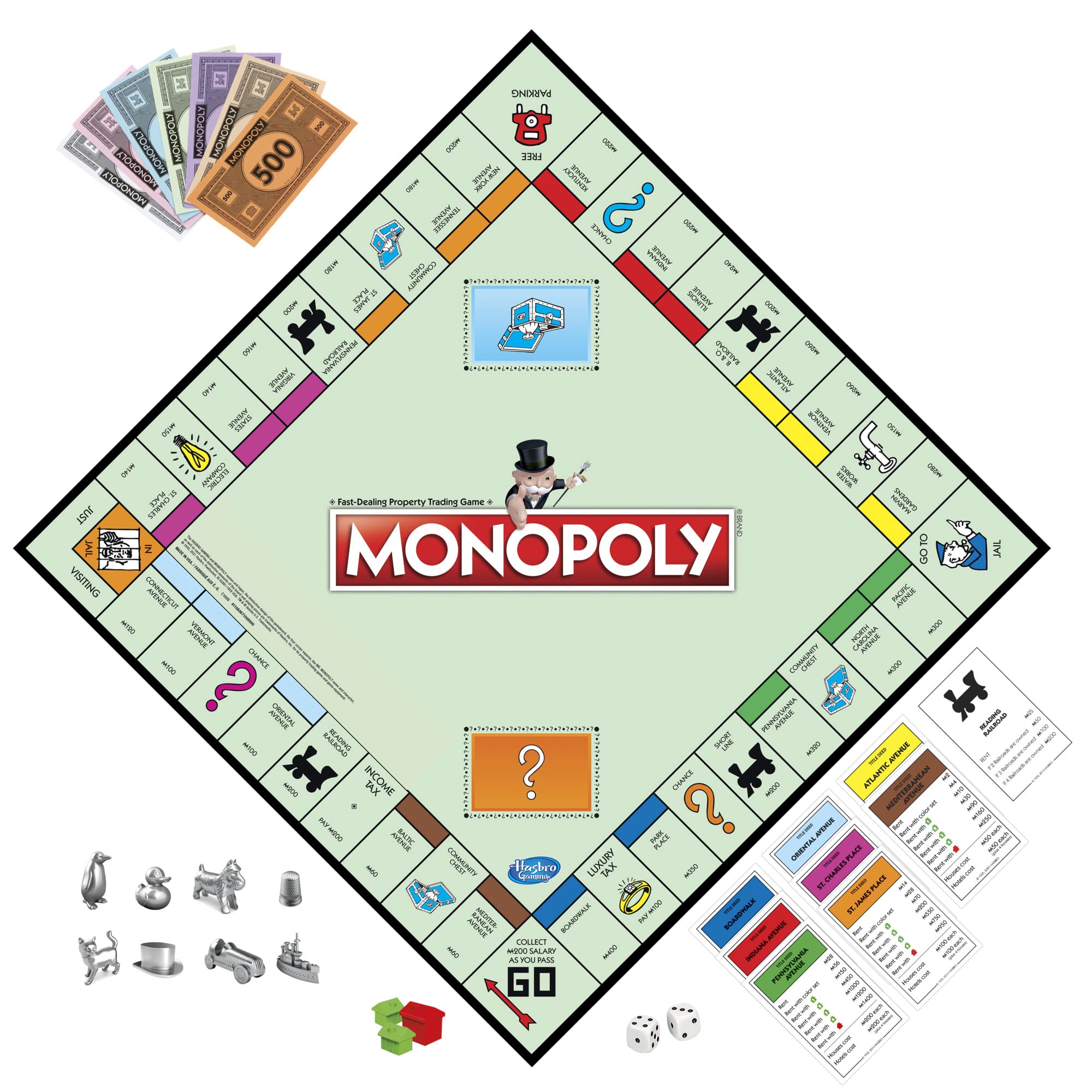 Monopoly Game | Family Board Game for 2-6 Players with 8 Tokens (Token Vote Edition)