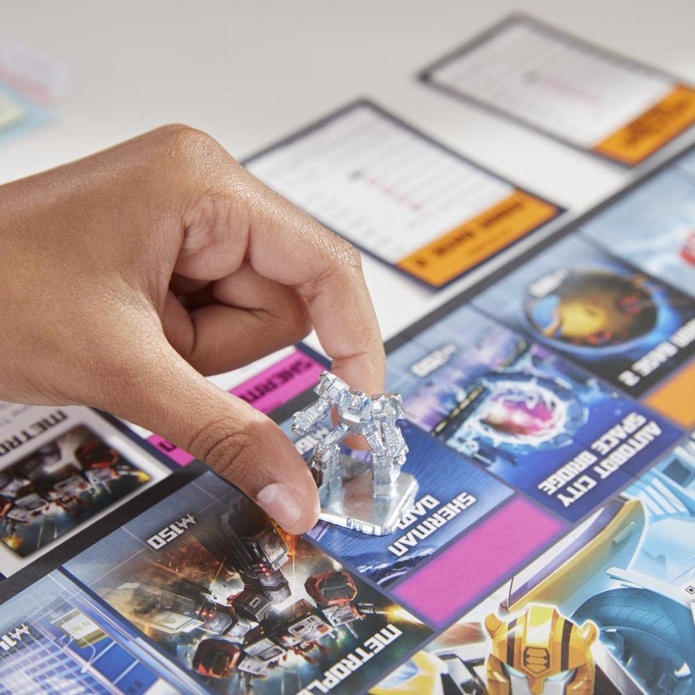 Monopoly Transformers Edition Board Game – 2-6 Players, Ages 8+ | Energon Cubes & Bunkers