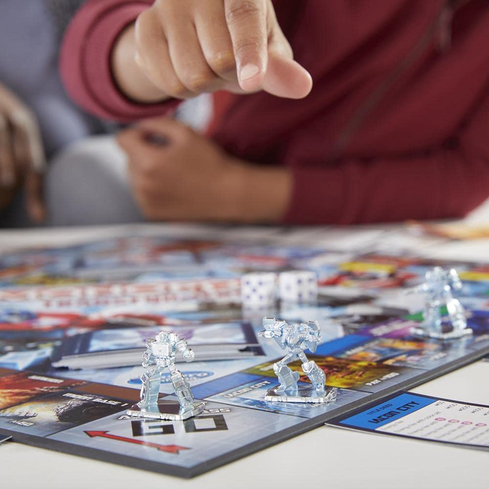 Monopoly Transformers Edition Board Game – 2-6 Players, Ages 8+ | Energon Cubes & Bunkers