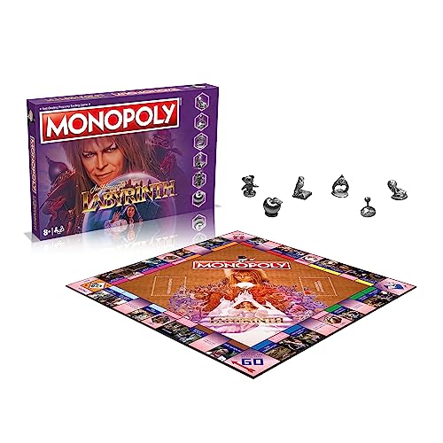 Monopoly Winning Moves Maze Board Game – Goblin King Labyrinth Edition for 2-6 Players (Ages 8+)
