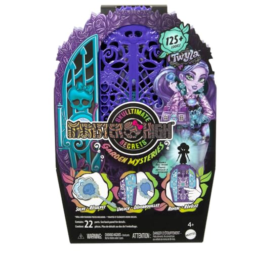 Monster High Skulltimate Secrets Garden Mysteries: Twyla with Reveal Closet & 19+ Tea Party Surprises