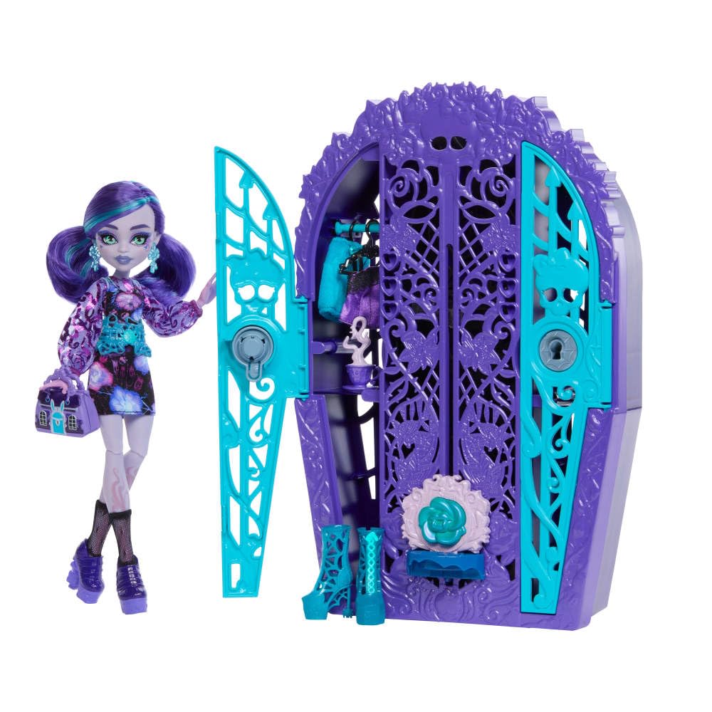 Monster High Skulltimate Secrets Garden Mysteries: Twyla with Reveal Closet & 19+ Tea Party Surprises