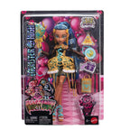 Monster High Cleo De Nile Scary Sweet Birthday Doll – Golden Party Dress & Themed Accessories