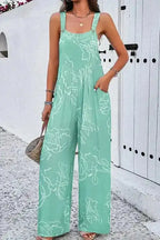 Moonlight Jade Wide Leg Jumpsuit