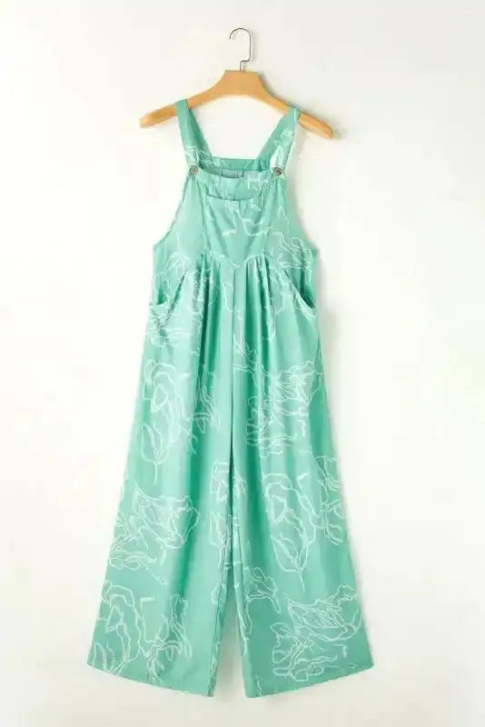 Moonlight Jade Wide Leg Jumpsuit